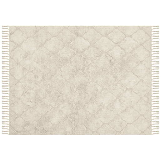 Tapete SILCHAR Creme 160 x 230 cm Algodão Tapete SILCHAR Creme 160 x 230 cm Algodão