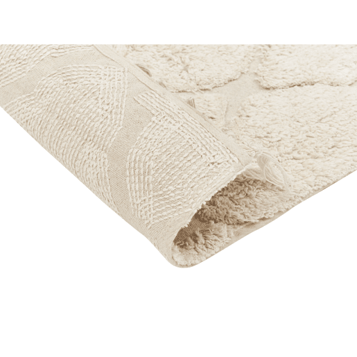 Tapete SILCHAR Creme 160 x 230 cm Algodão Tapete SILCHAR Creme 160 x 230 cm Algodão