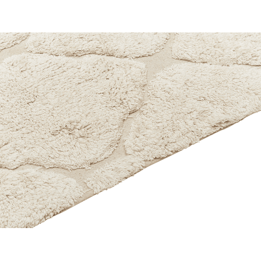 Tapete SILCHAR Creme 160 x 230 cm Algodão Tapete SILCHAR Creme 160 x 230 cm Algodão