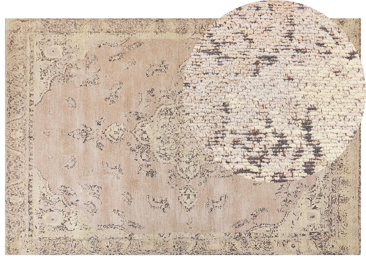 Beliani De pelo corto MATARIM 200x300 Rosa Talco