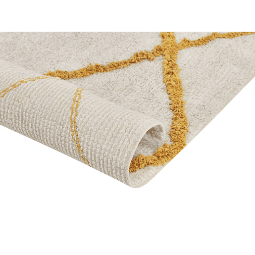 Tapete BEYLER Branco 160 x 230 cm Algodão