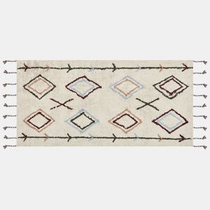 Tapete CORUM Creme 80 x 150 cm Algodão