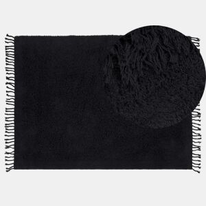 Tapete BITLIS Preto 140 x 200 cm Algodão