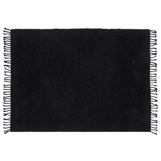 Tapete BITLIS Preto 140 x 200 cm Algodão