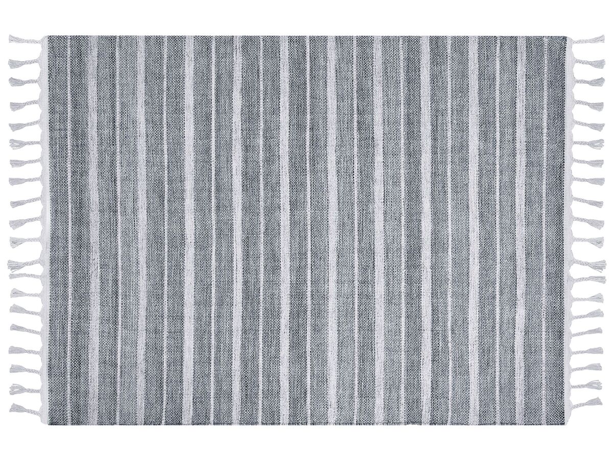 Beliani De tejido plano BADEMLI 160x230 Gris Claro