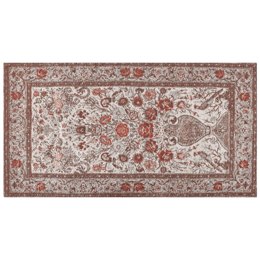Tapete BINNISZ Vermelho 80 x 150 cm Algodão