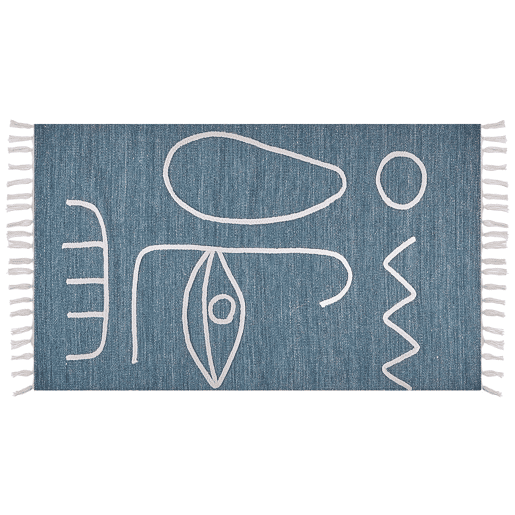 Tapete de exterior YAVU Azul 80 x 150 cm