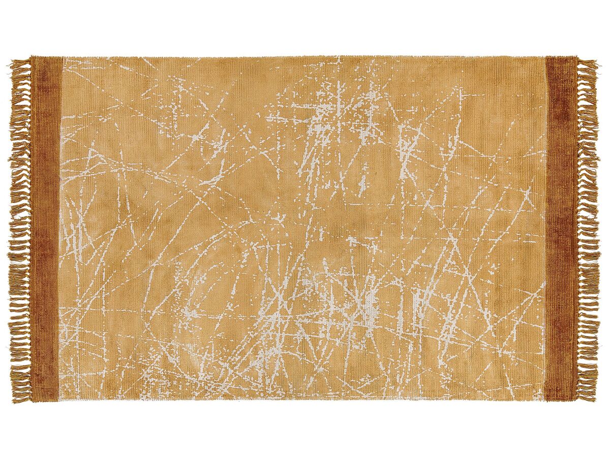 Beliani De pelo corto HANLI 140x200 Naranja