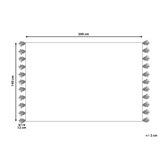 Tapete NIGDE Vermelho 140 x 200 cm Algodão Tapete NIGDE Vermelho 140 x 200 cm Algodão