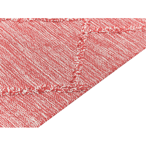Tapete NIGDE Vermelho 140 x 200 cm Algodão Tapete NIGDE Vermelho 140 x 200 cm Algodão