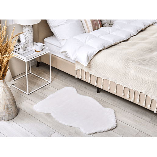 Tapete de pelo sintético UNDARA Creme 60 x 90 cm