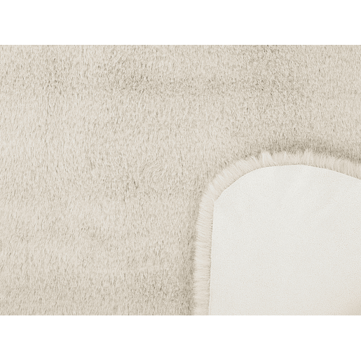 Tapete de pelo sintético UNDARA Creme 60 x 90 cm