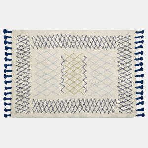Tapete ERZINCAN Creme 140 x 200 cm Algodão