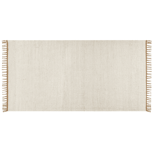 Tapete LUNIA Creme claro 80 x 150 cm Juta