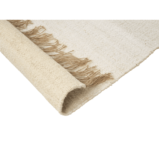 Tapete LUNIA Creme claro 80 x 150 cm Juta