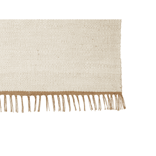 Tapete LUNIA Creme claro 80 x 150 cm Juta