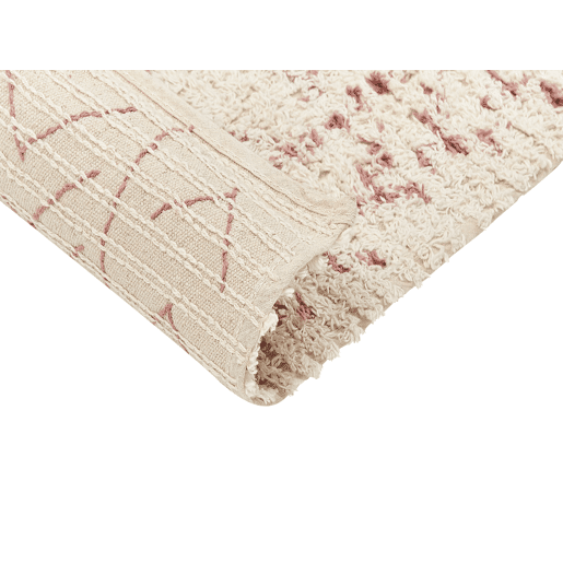 Tapete EDIRNE Creme 160 x 230 cm Algodão