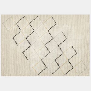 Tapete TEZPUR Creme 160 x 230 cm Algodão