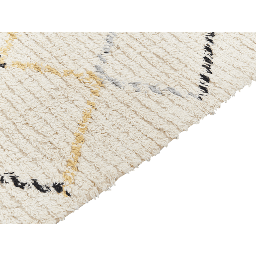 Tapete TEZPUR Creme 160 x 230 cm Algodão