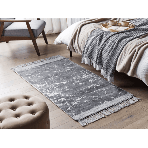 Tapete HANLI Cinzento 80 x 150 cm Viscose