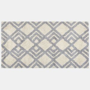 Tapete NEVSEHIR Creme 80 x 150 cm Algodão