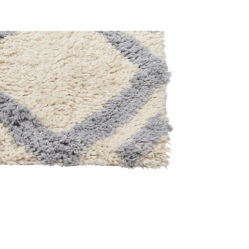 Tapete NEVSEHIR Creme 80 x 150 cm Algodão