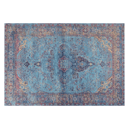 Tapete KANSU Azul 160 x 230 cm Algodão Tapete KANSU Azul 160 x 230 cm Algodão