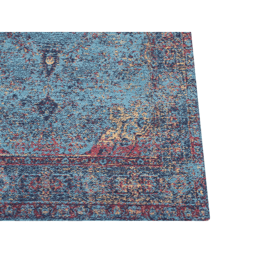 Tapete KANSU Azul 160 x 230 cm Algodão Tapete KANSU Azul 160 x 230 cm Algodão