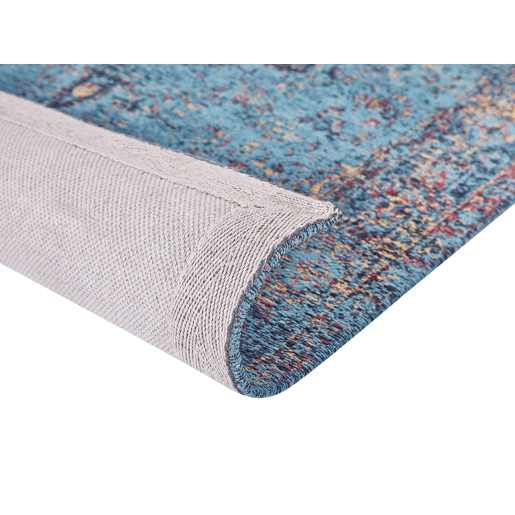 Tapete KANSU Azul 160 x 230 cm Algodão Tapete KANSU Azul 160 x 230 cm Algodão