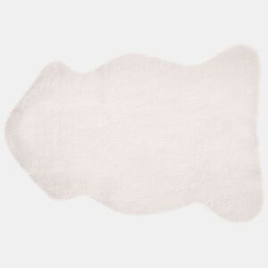 Tapete de pelo sintético UNDARA Branco creme 60 x 90 cm