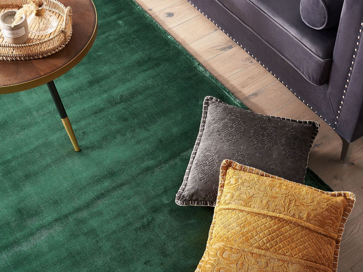 Beliani De pelo corto GESI II 160x230 Verde Oscuro