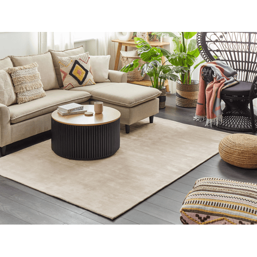 Tapete GESI II Creme claro 160 x 230 cm Viscose Tapete GESI II Creme claro 160 x 230 cm Viscose