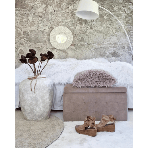 Tapete GESI II Creme claro 160 x 230 cm Viscose Tapete GESI II Creme claro 160 x 230 cm Viscose