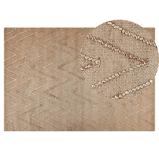 Tapete DADAY Creme 140 x 200 cm Juta