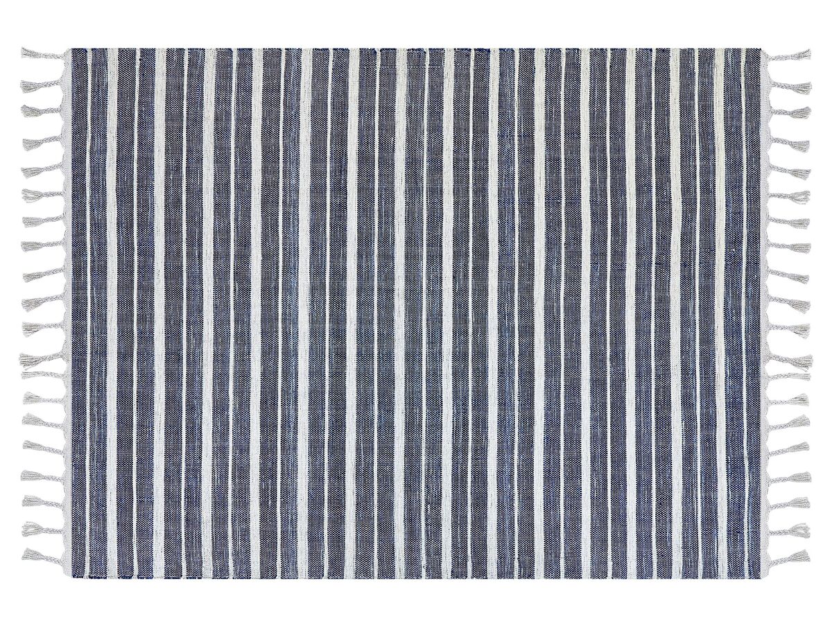 Beliani De tejido plano BADEMLI 160x230 Azul