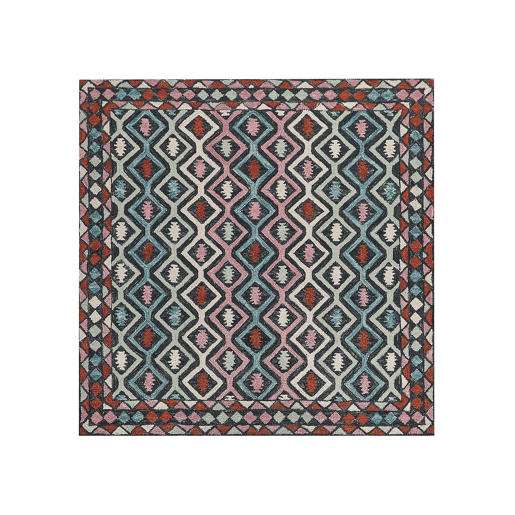 Tapete HAYMANA Multicolor 200 x 200 cm Lã