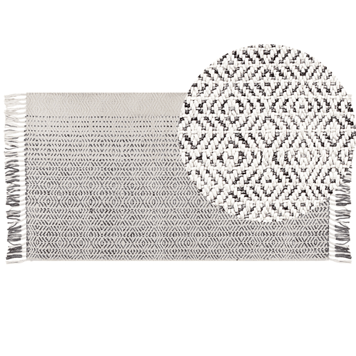 Tapete OMERLI Branco 80 x 150 cm Lã