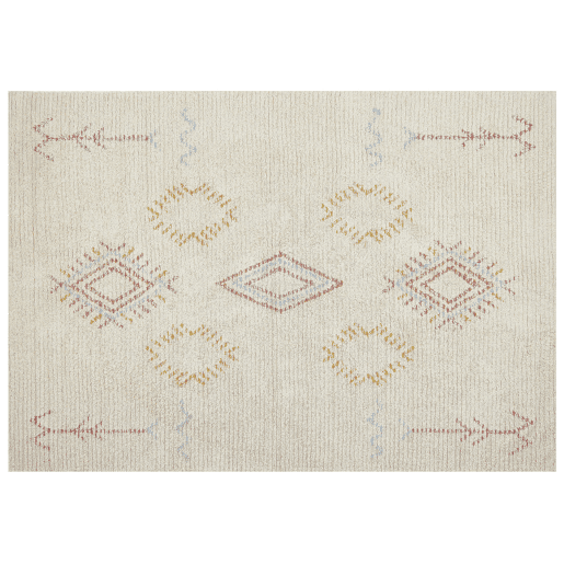 Tapete BETTIAH Creme 160 x 230 cm Algodão