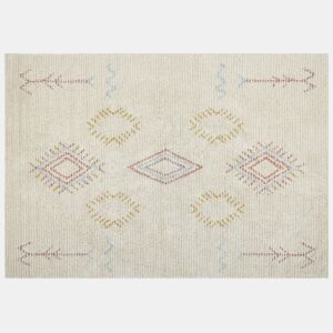 Tapete BETTIAH Creme 160 x 230 cm Algodão