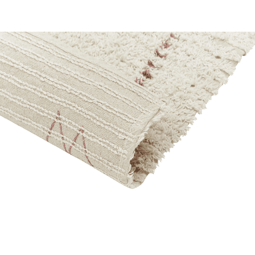 Tapete BETTIAH Creme 160 x 230 cm Algodão
