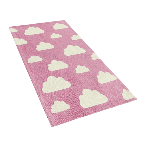 Tapetes para Crianças GWALIJAR Rosa 60 x 90 cm Algodão
