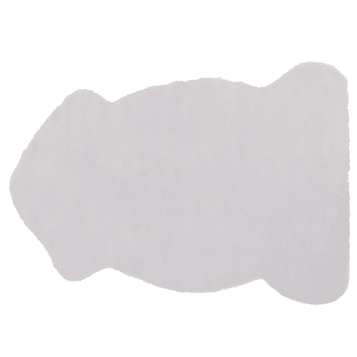 Tapete de pelo sintético UNDARA Cinzento claro 60 x 90 cm