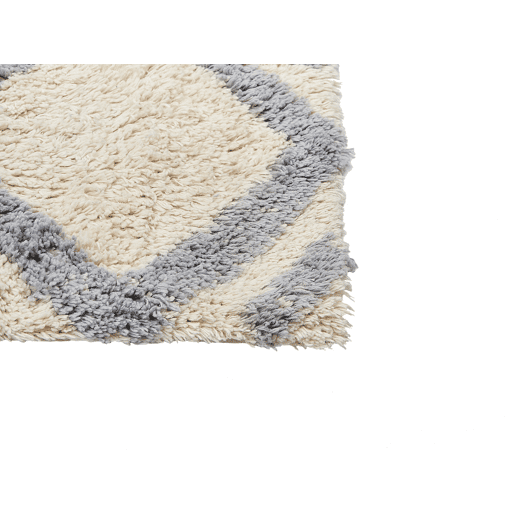 Tapete NEVSEHIR Creme 160 x 230 cm Algodão