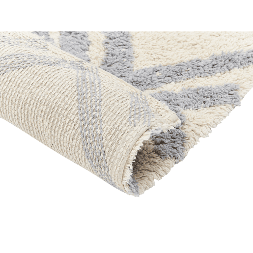 Tapete NEVSEHIR Creme 160 x 230 cm Algodão