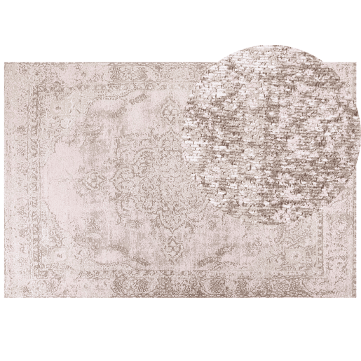Tapete MATARIM Rosa 200 x 300 cm Algodão Tapete MATARIM Rosa 200 x 300 cm Algodão
