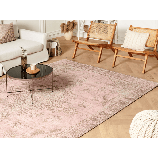 Tapete MATARIM Rosa 200 x 300 cm Algodão Tapete MATARIM Rosa 200 x 300 cm Algodão