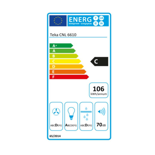 Extrator Convencional Teka CNL6610S 60 cm 694 m3h 63 dB 233W
