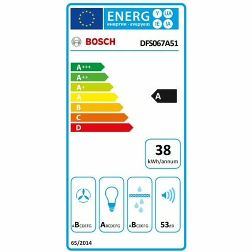 Extrator Convencional BOSCH DFS067A51 60 cm 730 m3h 140W A