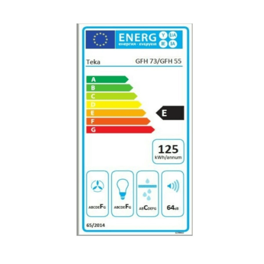 Extrator Convencional Teka GFH-55 INOX 55 cm 329 m3h 69 dB 215W