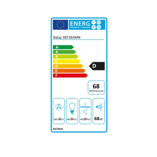 Extrator Convencional Balay 3BT263MN 370 m3h 54 dB 146W